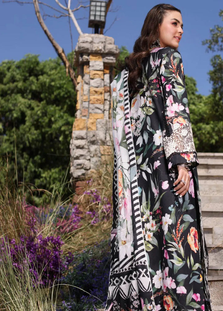 Elaf Chikankari Lawn Suit Unstitched 3 Piece EF24C ECK-02 A Noiree - Summer Collection