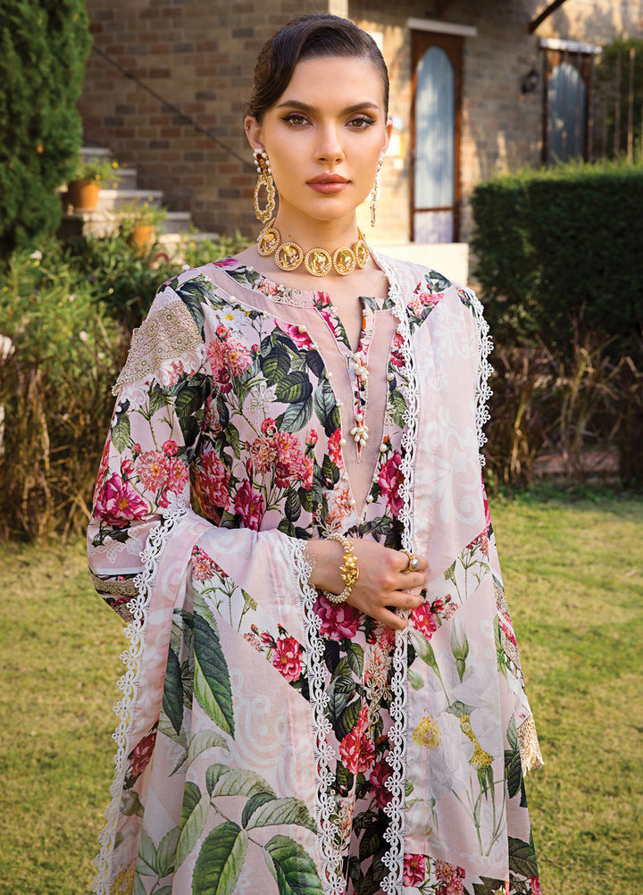 Elaf Chikankari Lawn Suits Unstitched 3 Piece EF24PC ECT 01A - Summer Collection