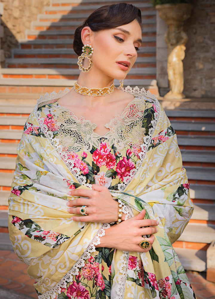 Elaf Chikankari Lawn Suits Unstitched 3 Piece EF24PC ECT 01B - Summer Collection