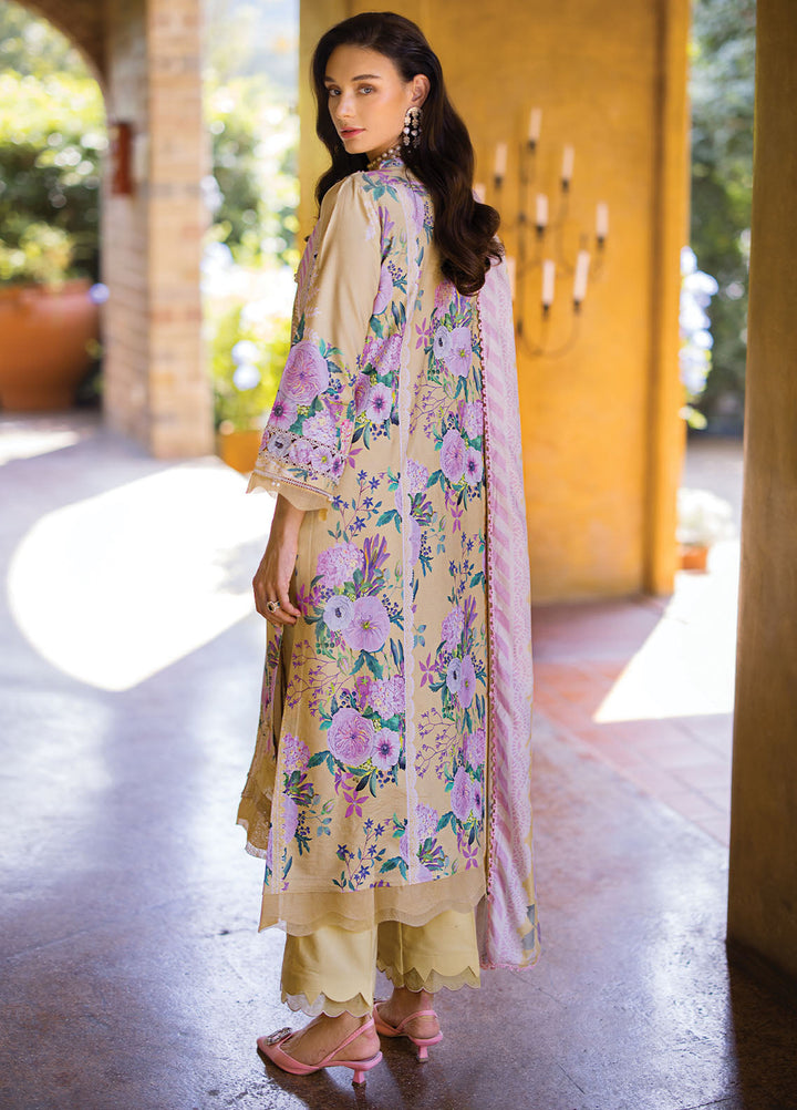 Elaf Chikankari Lawn Suits Unstitched 3 Piece EF24PC ECT 04A - Summer Collection