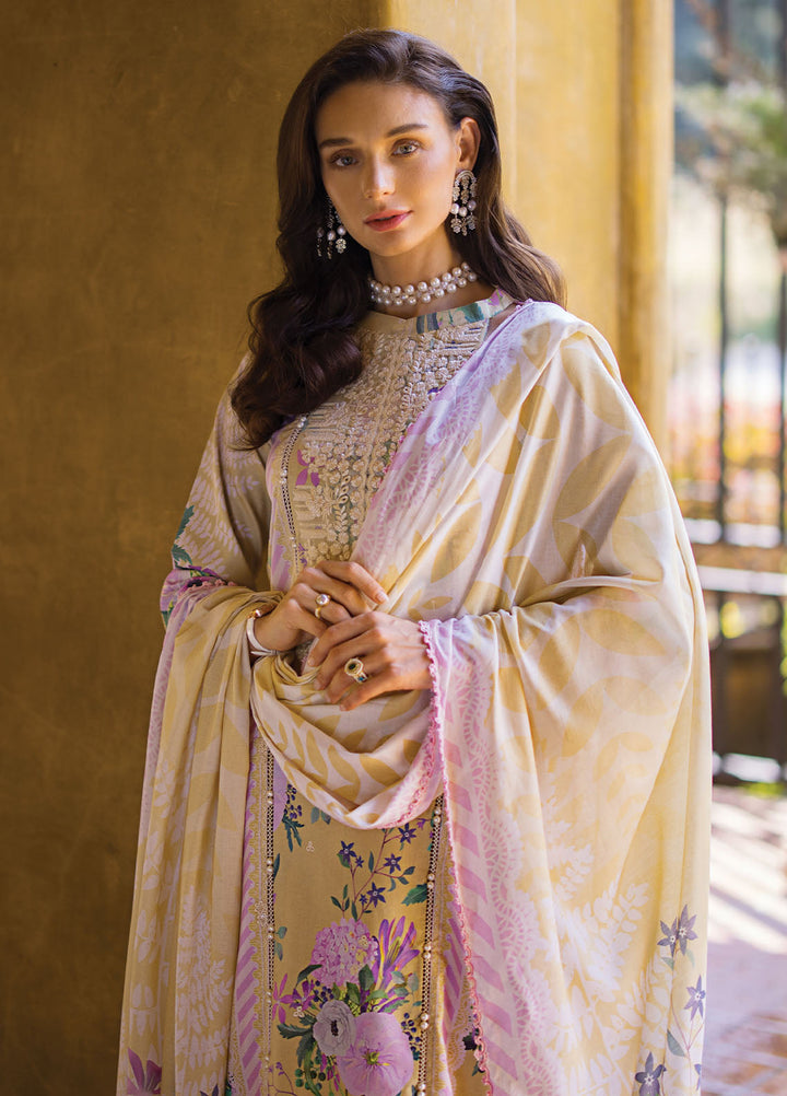 Elaf Chikankari Lawn Suits Unstitched 3 Piece EF24PC ECT 04A - Summer Collection