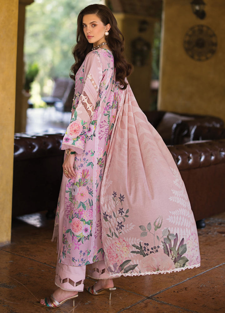 Elaf Chikankari Lawn Suits Unstitched 3 Piece EF24PC ECT 04B - Summer Collection