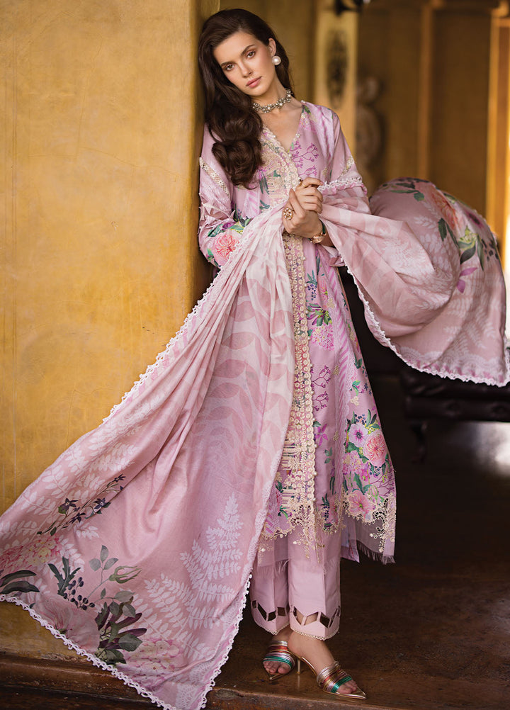 Elaf Chikankari Lawn Suits Unstitched 3 Piece EF24PC ECT 04B - Summer Collection