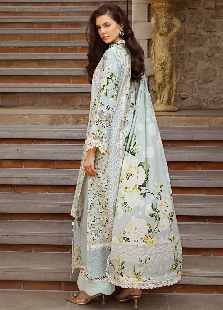 Elaf Chikankari Lawn Suits Unstitched 3 Piece EF24PC ECT 05A - Summer Collection