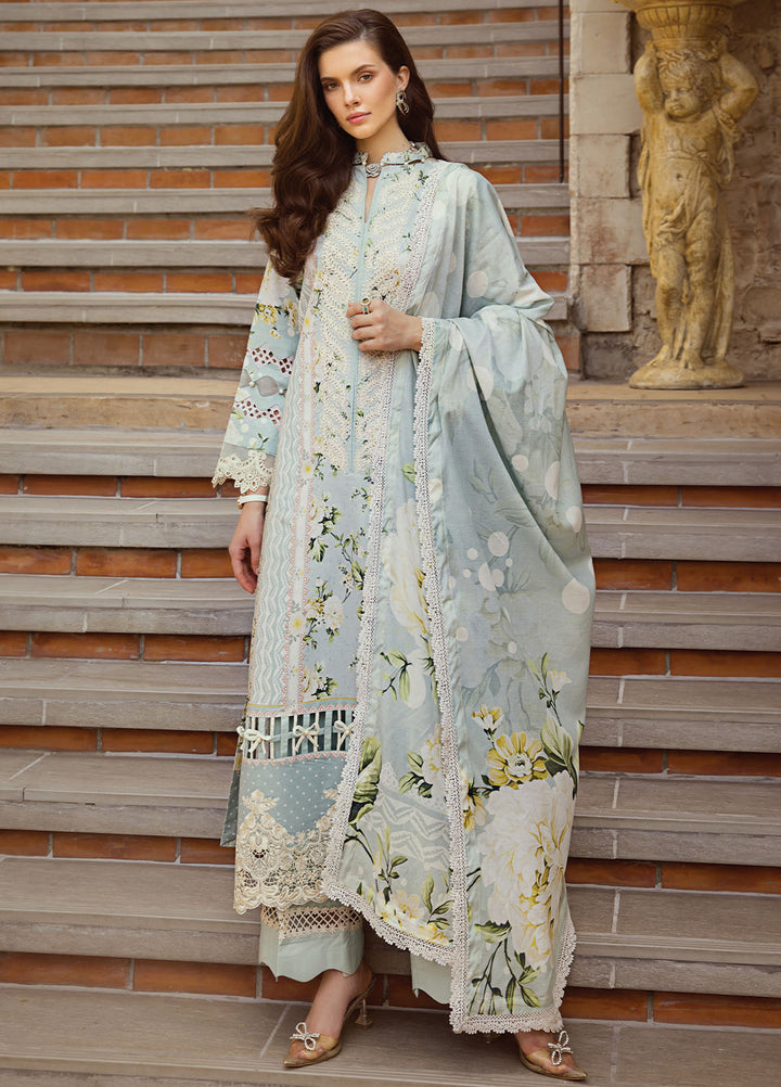 Elaf Chikankari Lawn Suits Unstitched 3 Piece EF24PC ECT 05A - Summer Collection