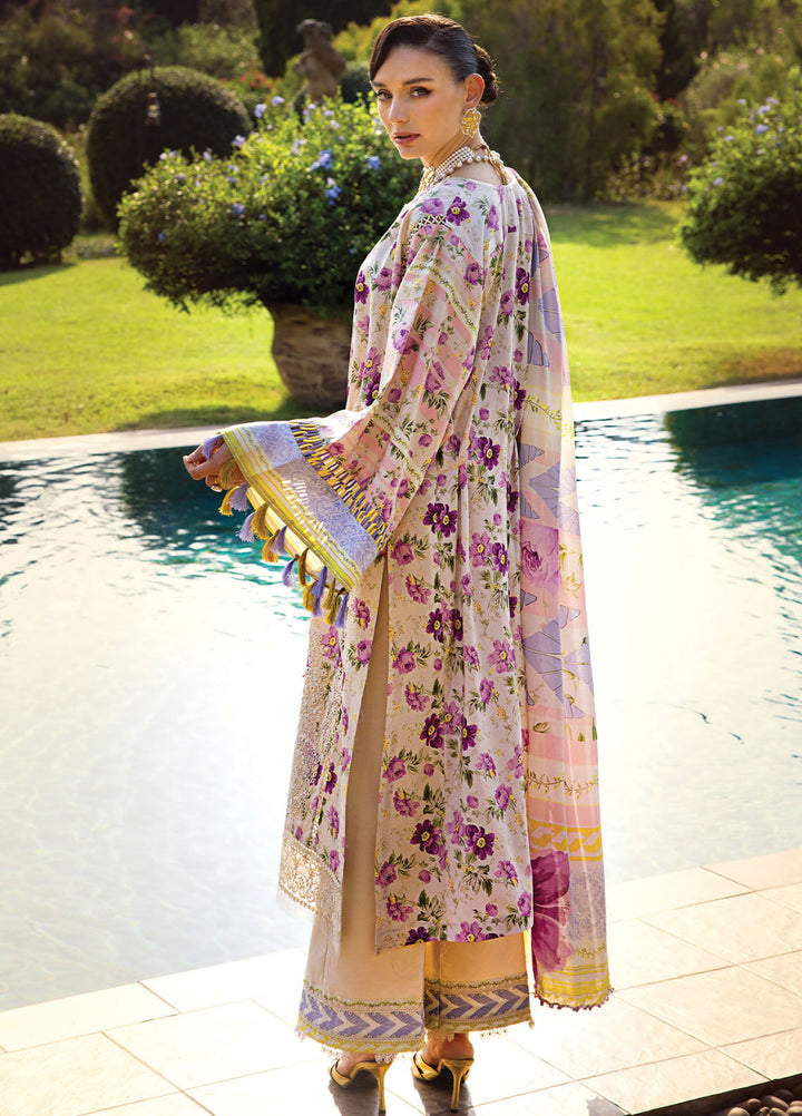 Elaf Chikankari Lawn Suits Unstitched 3 Piece EF24PC ECT 06A - Summer Collection