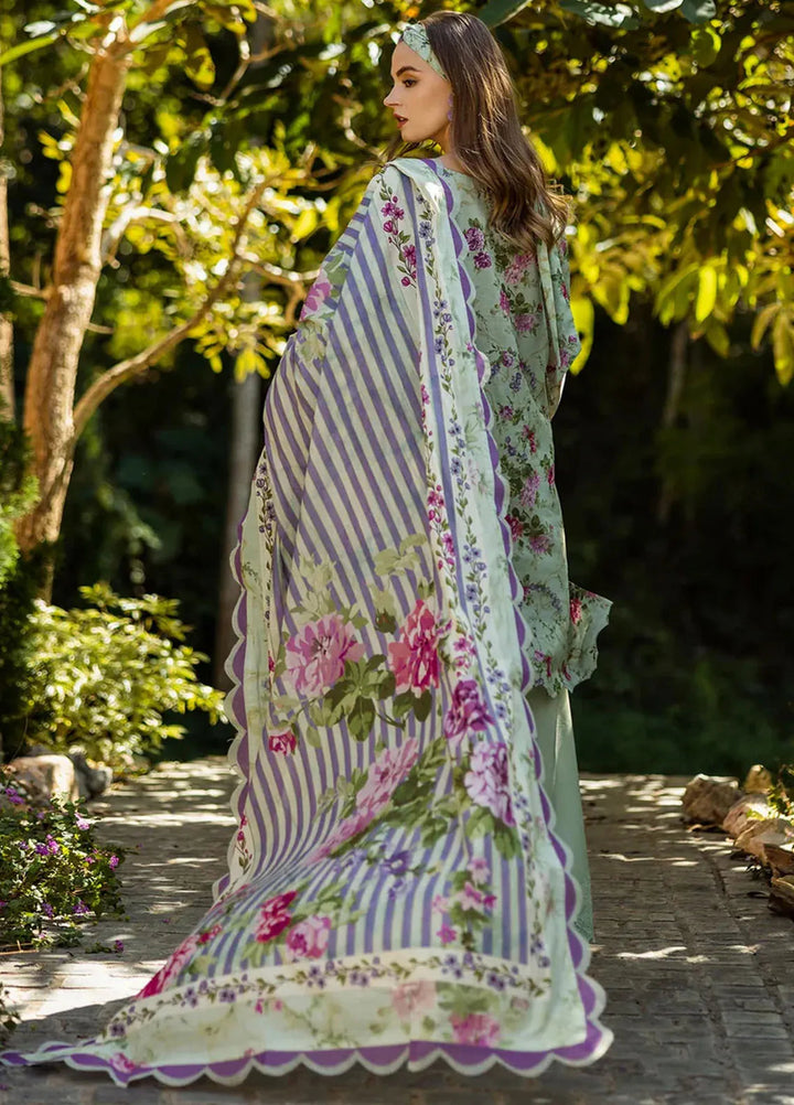 Elaf Chikankari Lawn Suits Unstitched 3 Piece EF25PC ELK-03A Floreale - Summer Collection