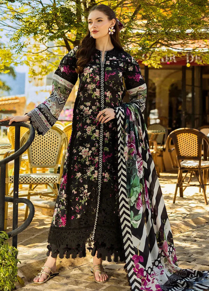 Elaf Chikankari Lawn Suits Unstitched 3 Piece EF25PC ELK-05A Belleza - Summer Collection