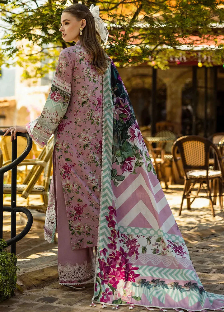 Elaf Chikankari Lawn Suits Unstitched 3 Piece EF25PC ELK-05B Fia - Summer Collection