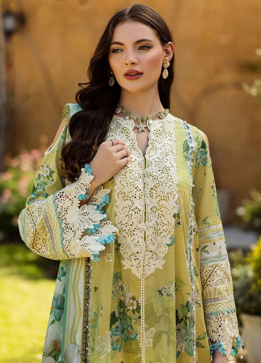 Elaf Chikankari Lawn Suits Unstitched 3 Piece EF25PC ELK-07A Allure - Summer Collection