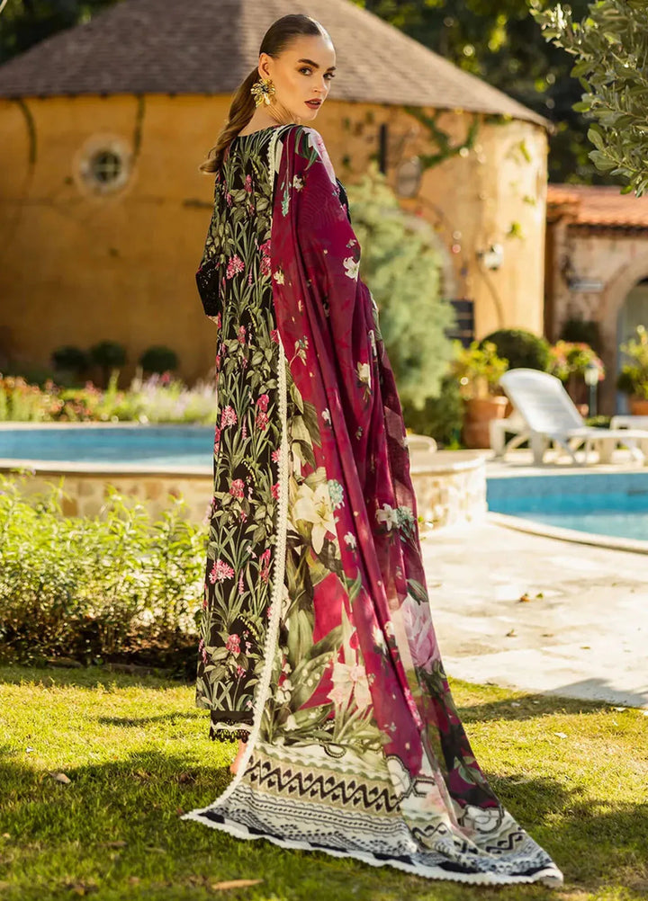 Elaf Chikankari Lawn Suits Unstitched 3 Piece EF25PC ELK-08A Vista - Summer Collection