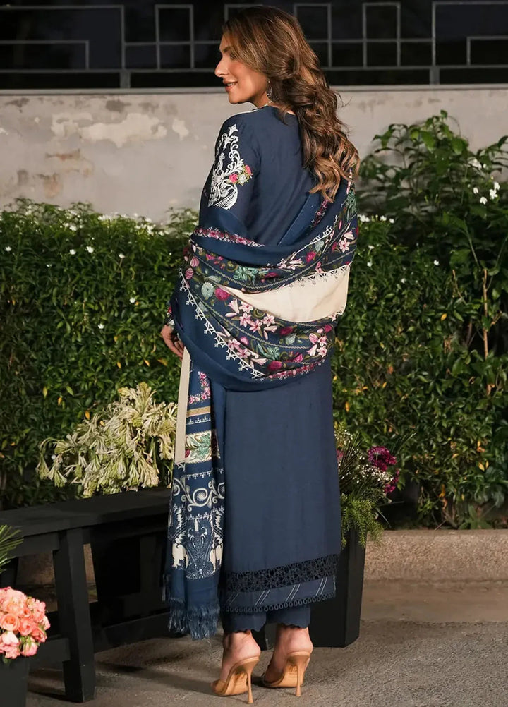 Elaf Embroidered Karandi Suit Unstitched 3 Piece EPW-6B Moonlit Promises - Winter Collection