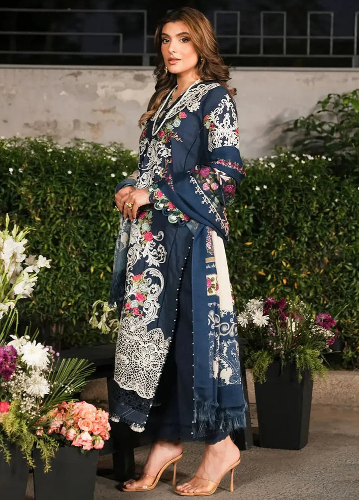 Elaf Embroidered Karandi Suit Unstitched 3 Piece EPW-6B Moonlit Promises - Winter Collection