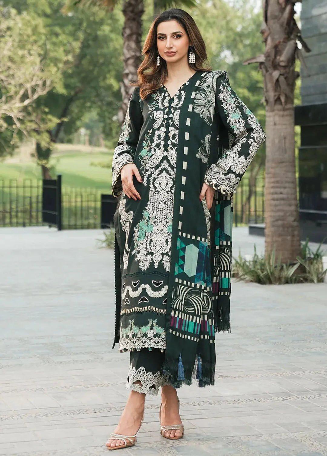 Elaf Embroidered Khaddar Suit Unstitched 3 Piece EPW-2A Sweet Harmony - Winter Collection