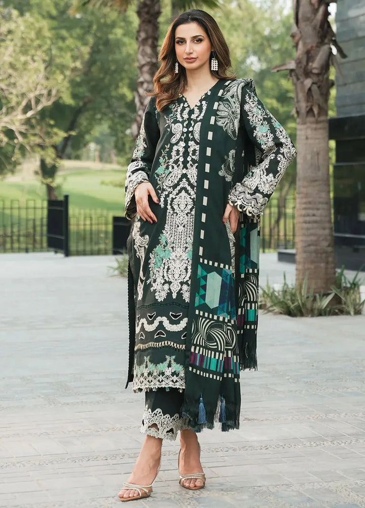 Elaf Embroidered Khaddar Suit Unstitched 3 Piece EPW-2A Sweet Harmony - Winter Collection