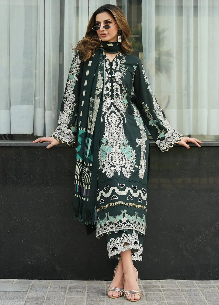 Elaf Embroidered Khaddar Suit Unstitched 3 Piece EPW-2A Sweet Harmony - Winter Collection