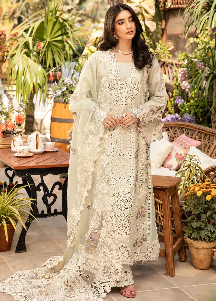 Elaf Embroidered Lawn Suit Unstitched 3 Piece EF25LL ELM-01 B Sanaa - Summer Collection