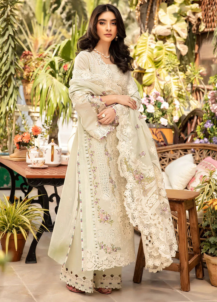 Elaf Embroidered Lawn Suit Unstitched 3 Piece EF25LL ELM-01 B Sanaa - Summer Collection