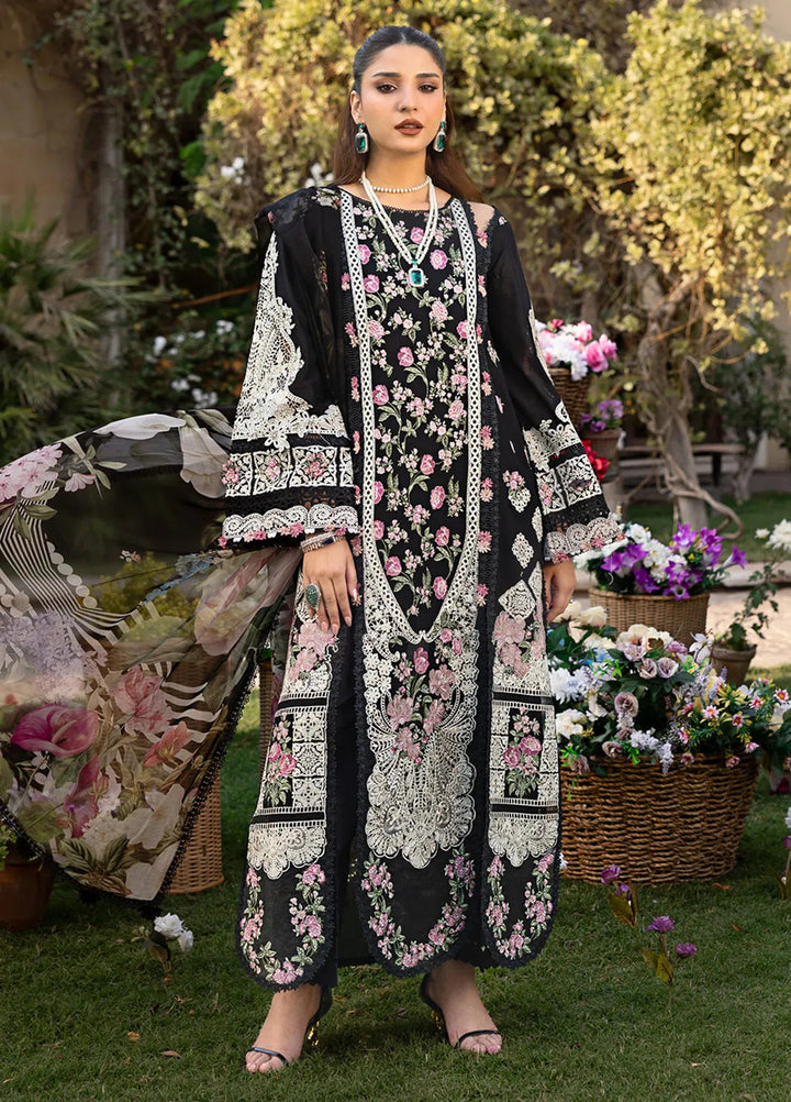 Elaf Embroidered Lawn Suit Unstitched 3 Piece EF25LL ELM- 04 Mahjabeen - Summer Collection