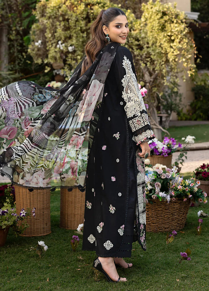 Elaf Embroidered Lawn Suit Unstitched 3 Piece EF25LL ELM- 04 Mahjabeen - Summer Collection