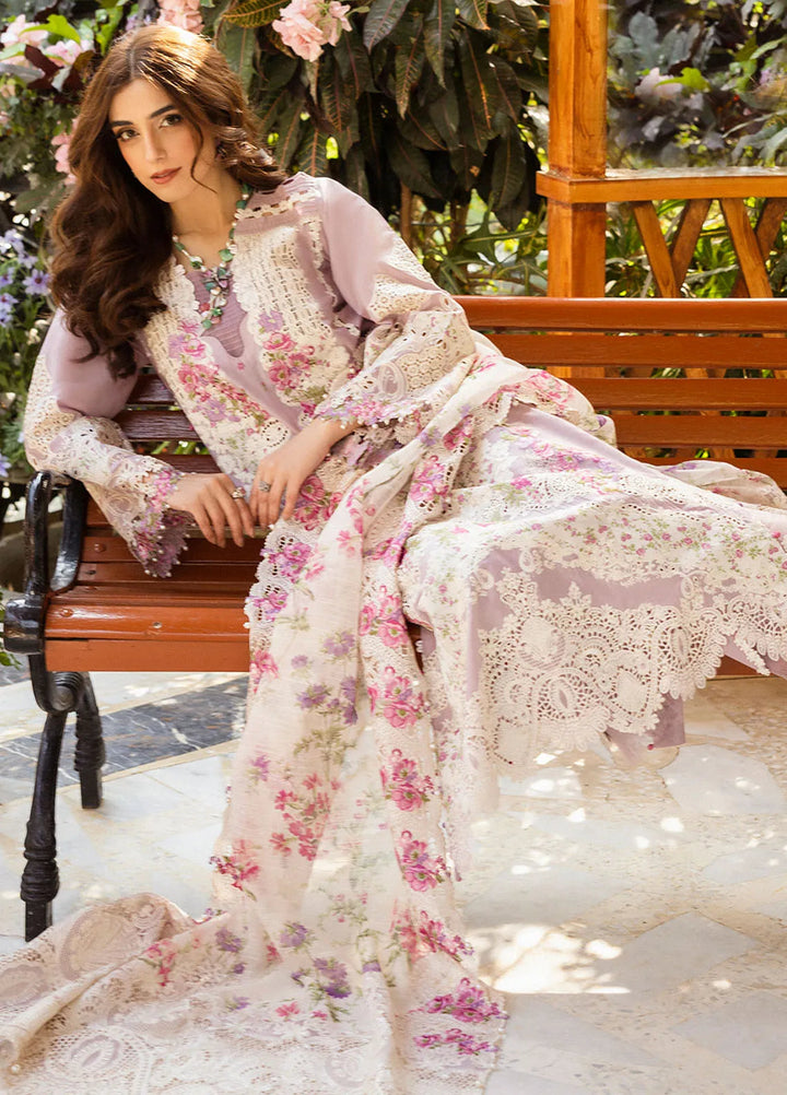 Elaf Embroidered Lawn Suit Unstitched 3 Piece EF25LL ELM-09 Maya - Summer Collection