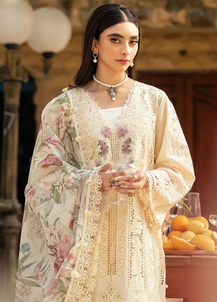 Elaf Embroidered Lawn Suit Unstitched 3 Piece EF25LL ELM-11 Kohinoor - Summer Collection