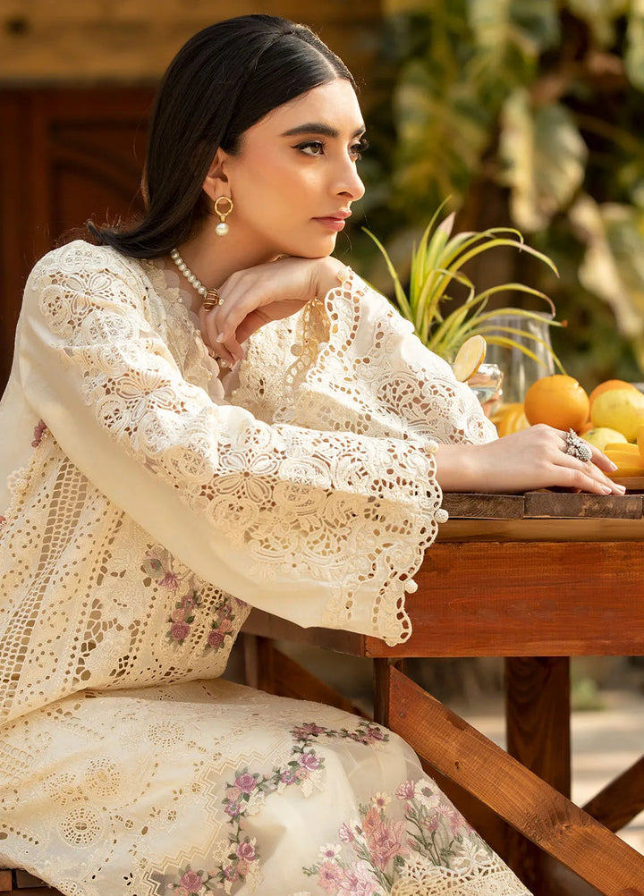 Elaf Embroidered Lawn Suit Unstitched 3 Piece EF25LL ELM-11 Kohinoor - Summer Collection