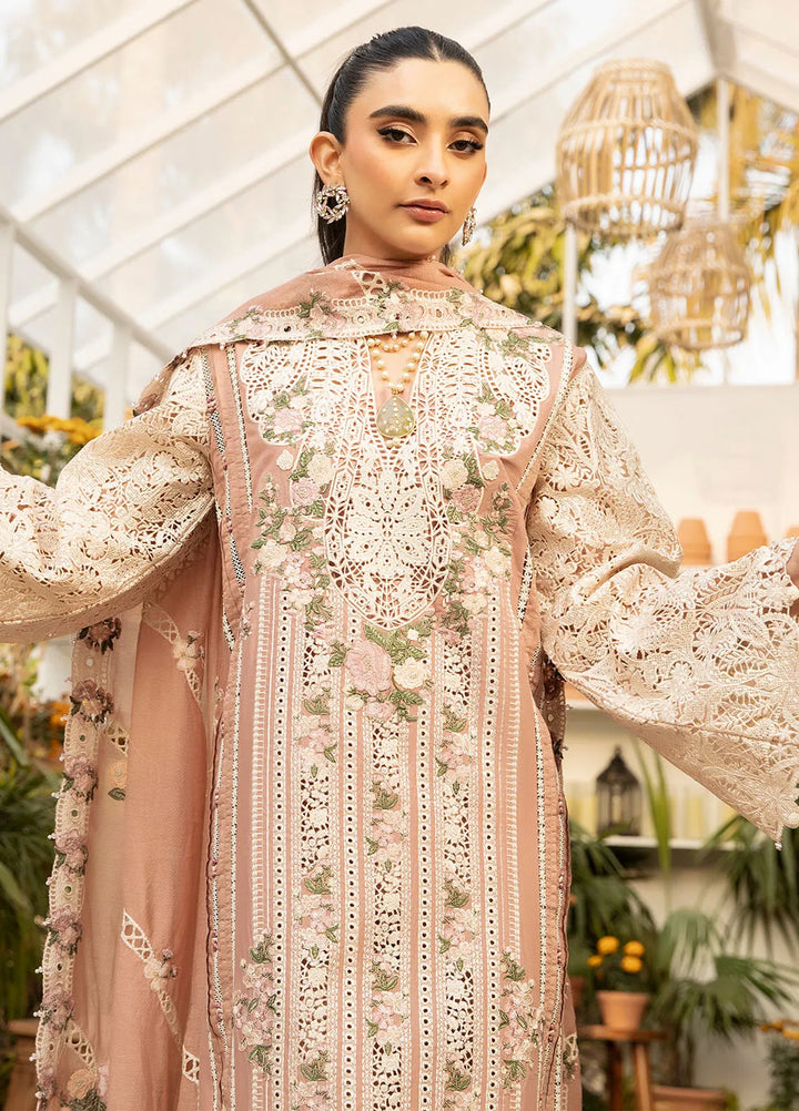 Elaf Embroidered Lawn Suit Unstitched 3 Piece EF25LL ELM-12 Shabana - Summer Collection