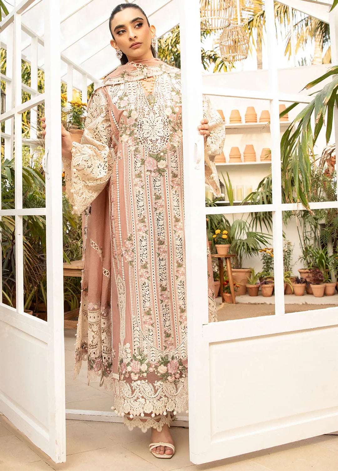 Elaf Embroidered Lawn Suit Unstitched 3 Piece EF25LL ELM-12 Shabana - Summer Collection