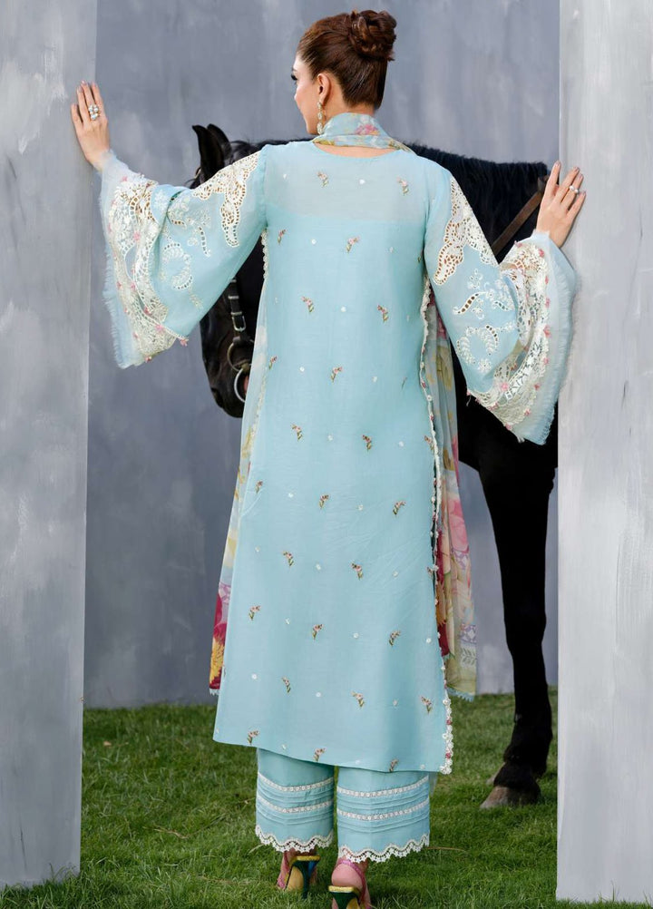 Elaf Embroidered Lawn Suits Unstitched 3 Piece EF25LV ELH-5B Elya - Summer Collection