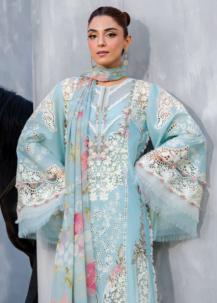 Elaf Embroidered Lawn Suits Unstitched 3 Piece EF25LV ELH-5B Elya - Summer Collection