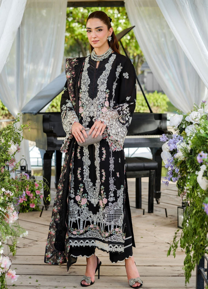 Elaf Embroidered Lawn Suits Unstitched 3 Piece EF25LV ELH-6A Serena - Summer Collection