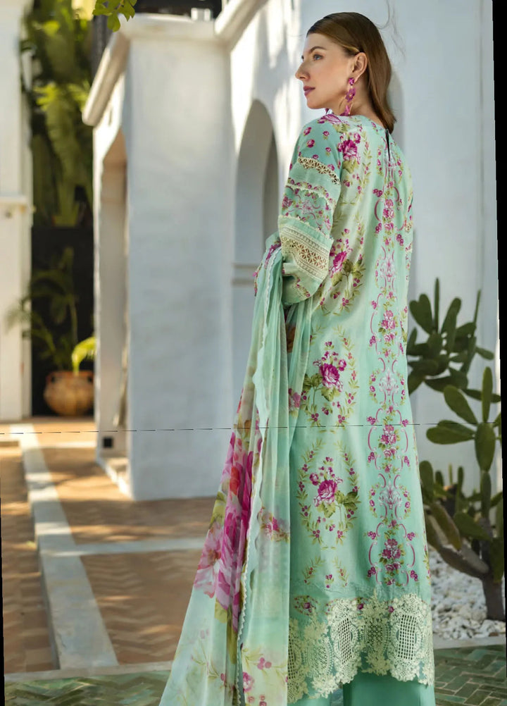 Elaf Embroidered Lawn Suits Unstitched 3 Piece EL25SL ETS-03A - Summer Collection