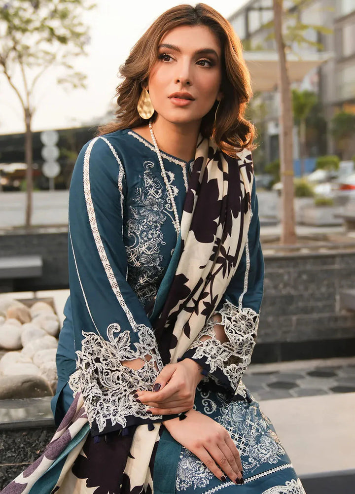 Elaf Embroidered Linen Suit Unstitched 3 Piece EPW-1B Heartfelt Whisper - Winter Collection