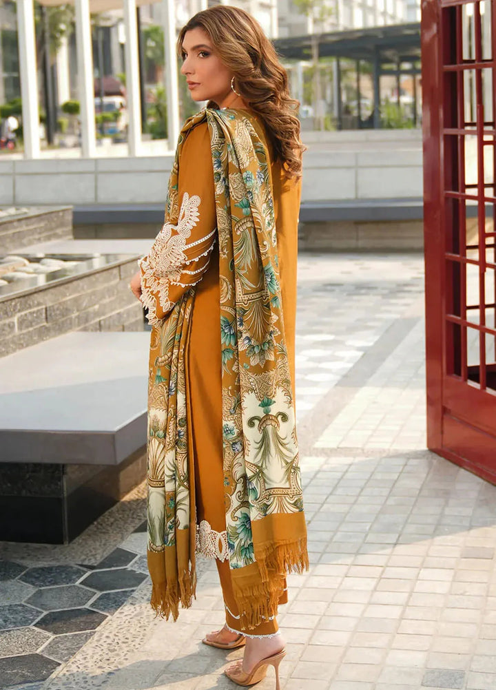 Elaf Embroidered Linen Suit Unstitched 3 Piece EPW-3A Sunkissed Meadows - Winter Collection