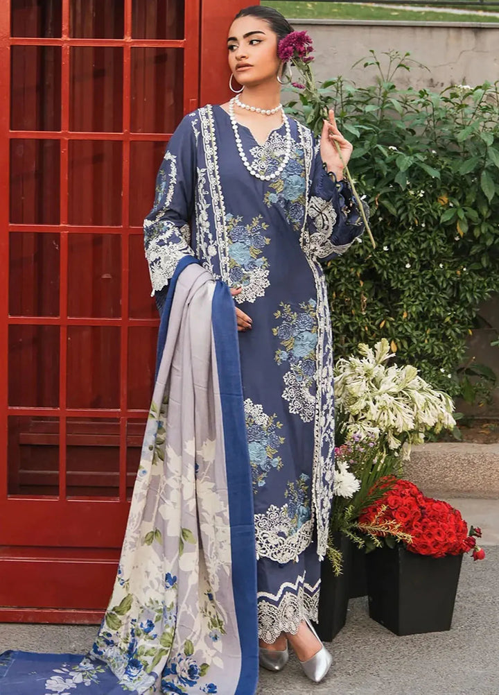 Elaf Embroidered Linen Suit Unstitched 3 Piece EPW-4A Secret Serenade - Winter Collection