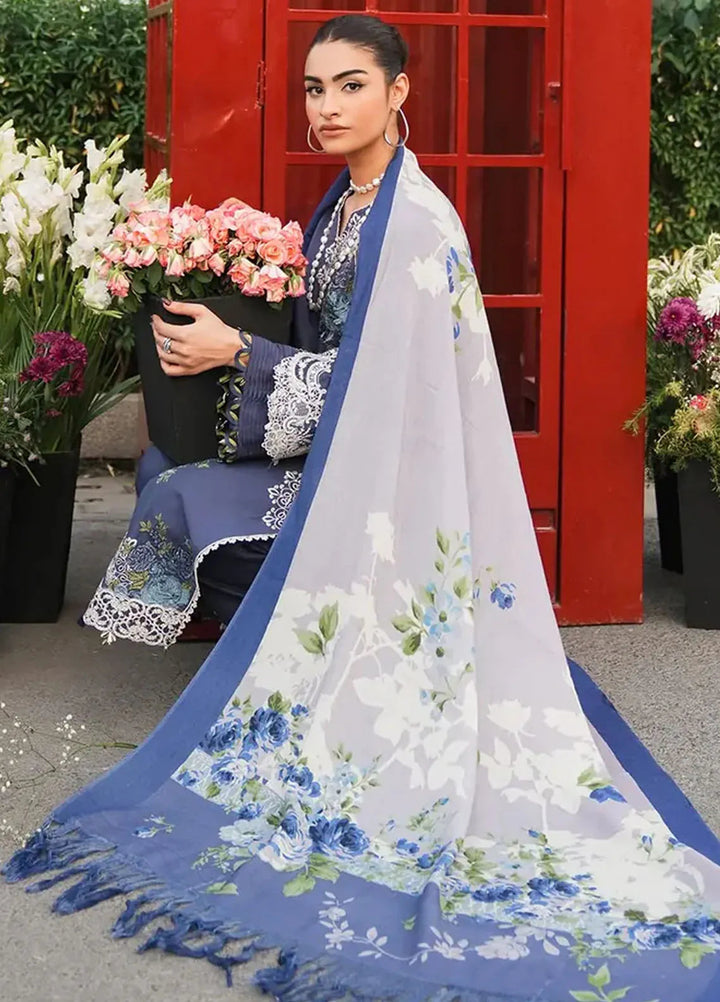 Elaf Embroidered Linen Suit Unstitched 3 Piece EPW-4A Secret Serenade - Winter Collection