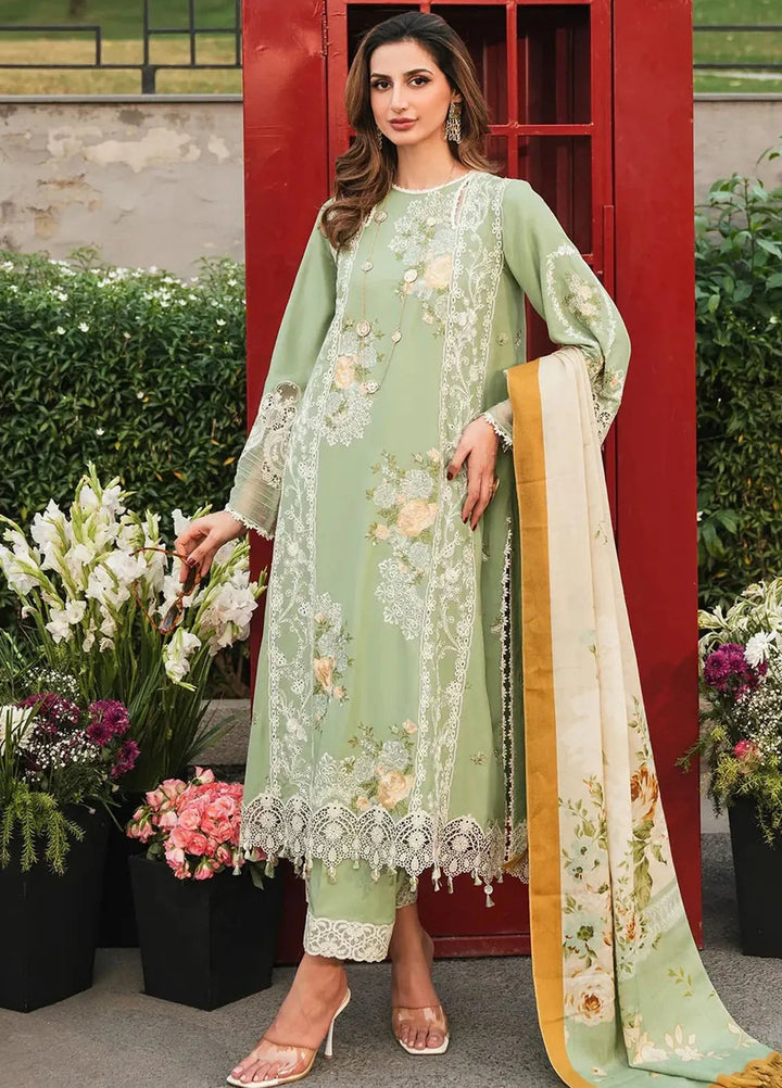 Elaf Embroidered Linen Suit Unstitched 3 Piece EPW-4B Whispers of Joy - Winter Collection