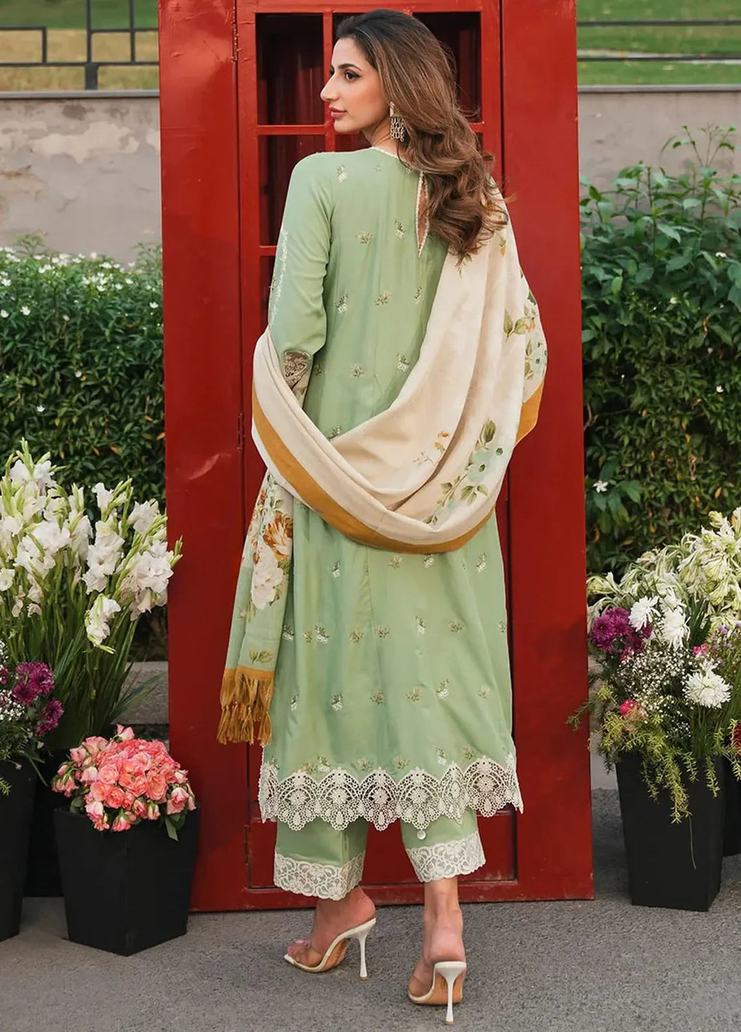 Elaf Embroidered Linen Suit Unstitched 3 Piece EPW-4B Whispers of Joy - Winter Collection