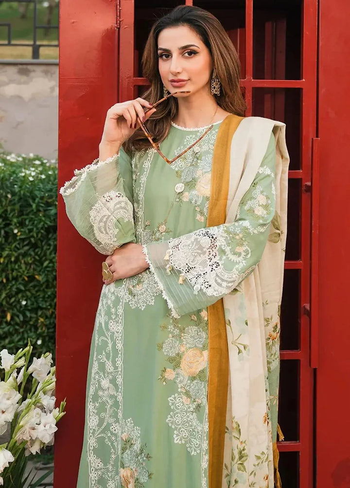 Elaf Embroidered Linen Suit Unstitched 3 Piece EPW-4B Whispers of Joy - Winter Collection