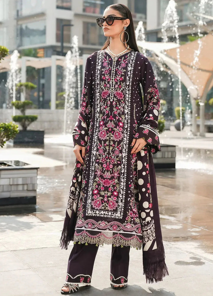 Elaf Embroidered Linen Suit Unstitched 3 Piece EPW-8A Warm Embrace - Winter Collection