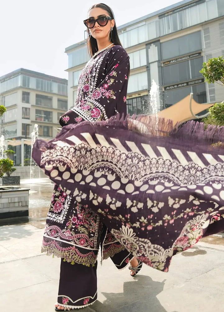 Elaf Embroidered Linen Suit Unstitched 3 Piece EPW-8A Warm Embrace - Winter Collection