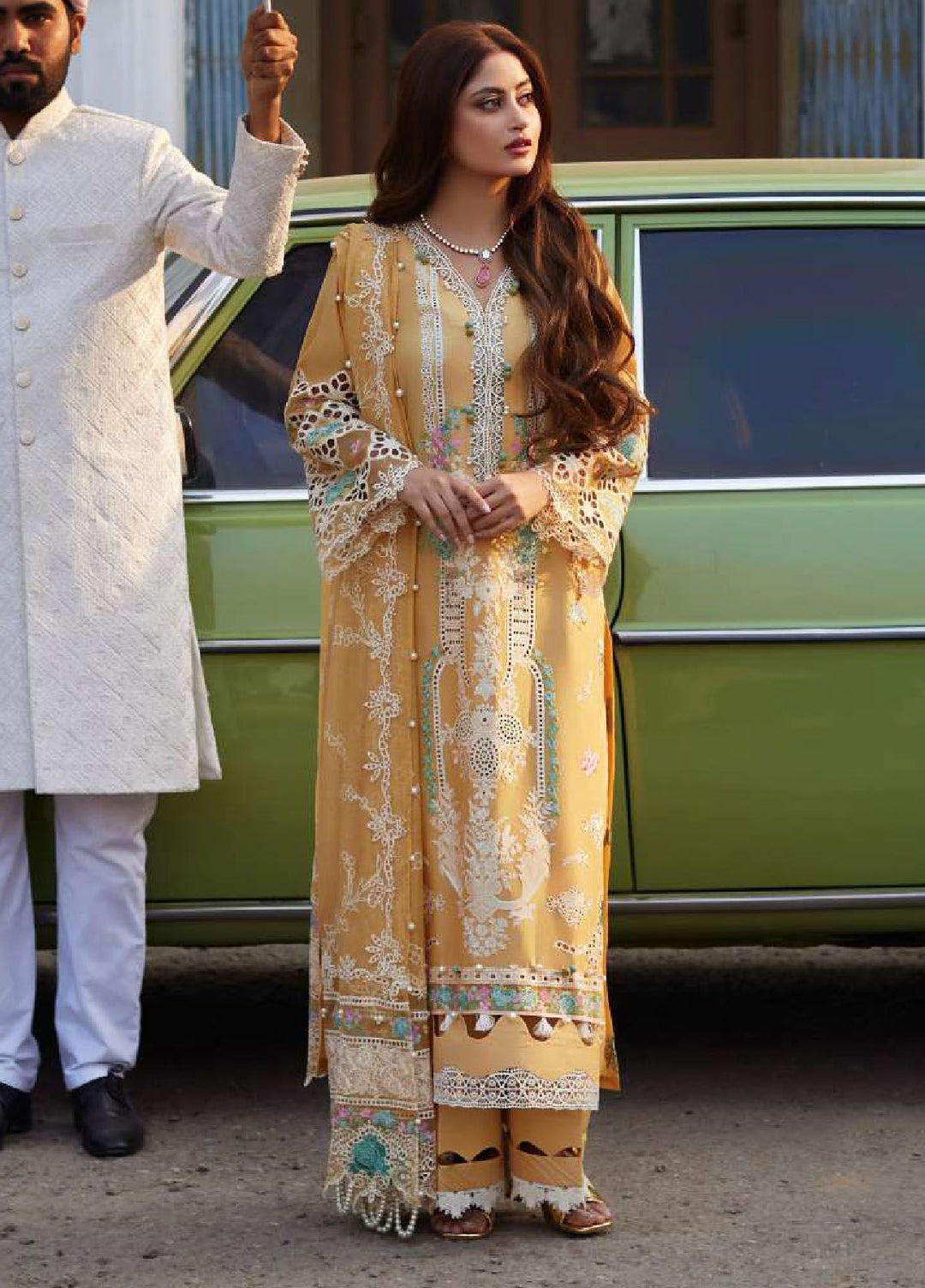 Elaf Embroidered  Suits Unstitched 3 Piece EF24EE D-02B Dania - Summer Collection