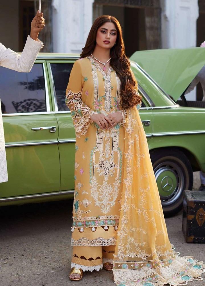 Elaf Embroidered  Suits Unstitched 3 Piece EF24EE D-02B Dania - Summer Collection