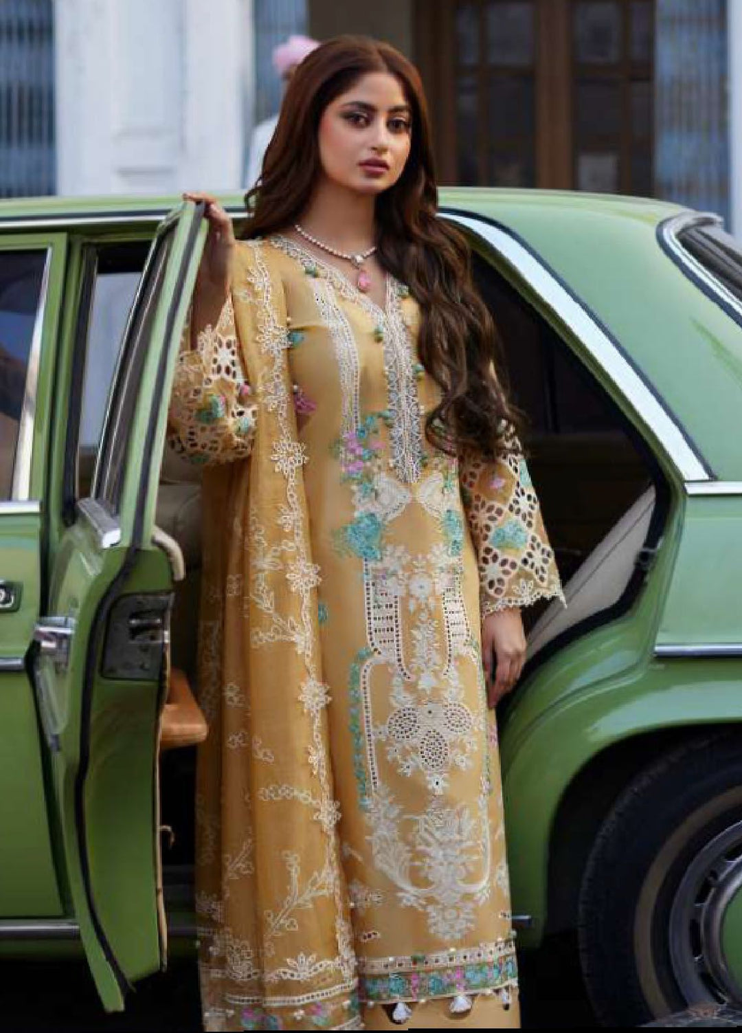 Elaf Embroidered  Suits Unstitched 3 Piece EF24EE D-02B Dania - Summer Collection