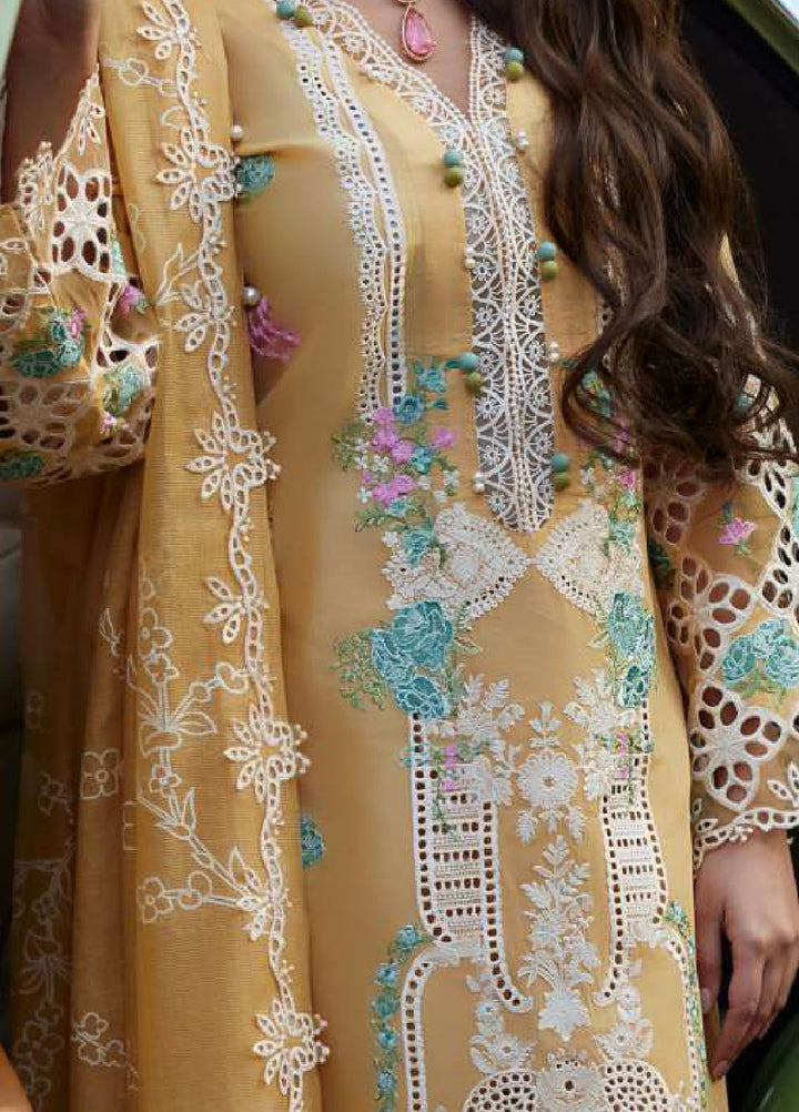 Elaf Embroidered  Suits Unstitched 3 Piece EF24EE D-02B Dania - Summer Collection