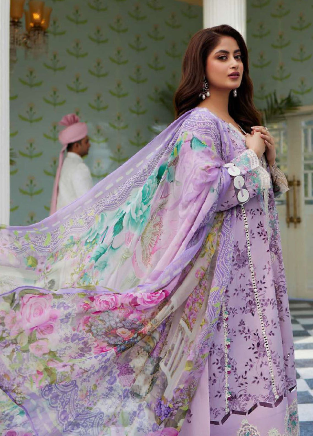 Elaf Embroidered  Suits Unstitched 3 Piece EF24EE D-03 Afsaneh - Summer Collection