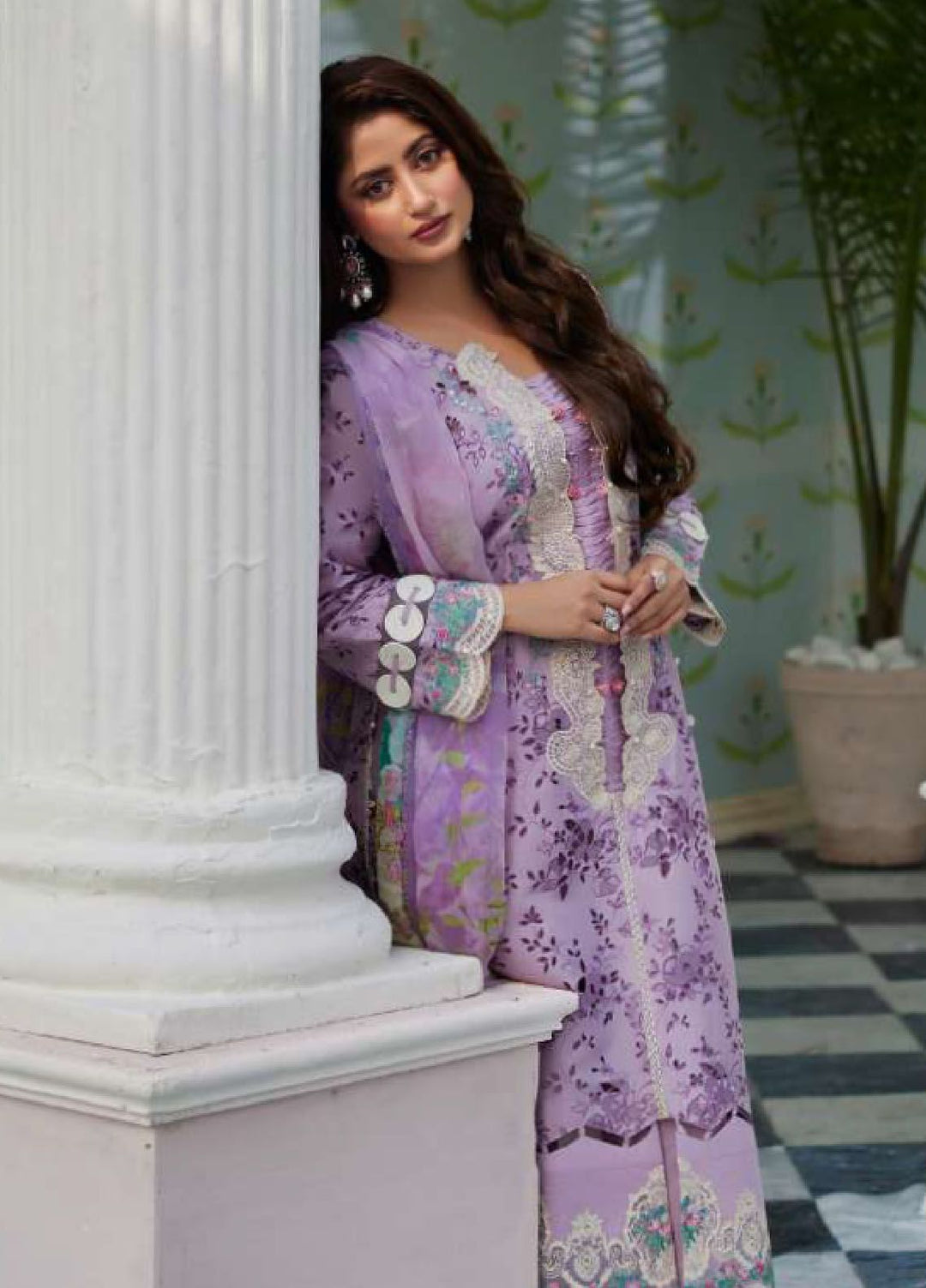 Elaf Embroidered  Suits Unstitched 3 Piece EF24EE D-03 Afsaneh - Summer Collection