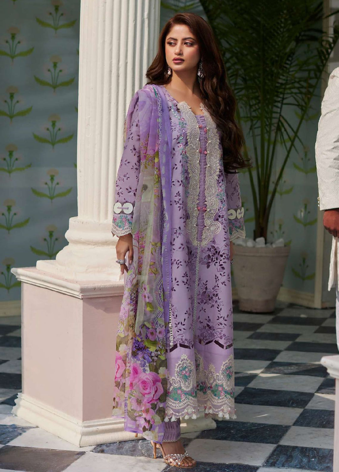 Elaf Embroidered  Suits Unstitched 3 Piece EF24EE D-03 Afsaneh - Summer Collection