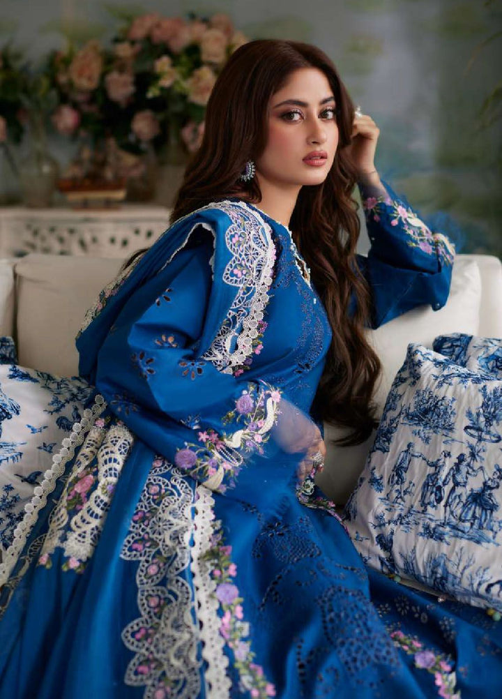 Elaf Embroidered  Suits Unstitched 3 Piece EF24EE D-04 Almas - Summer Collection